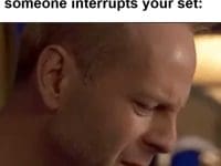 The Face You Make When Someone Interrupts Your Set