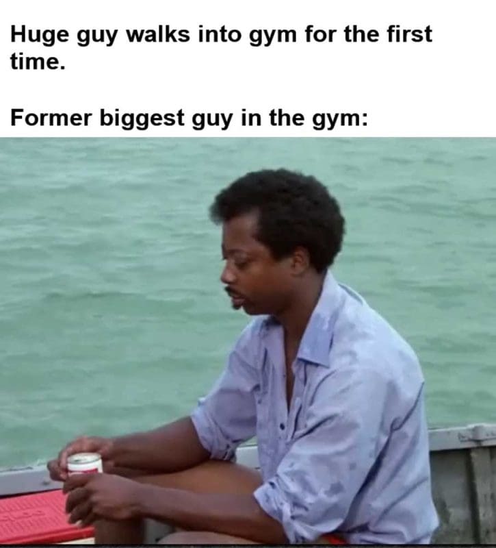 Huge Guy Walks Into Gym For The First Time Former Biggest Guy In The Gym
