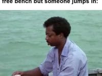 When I've Waited Patiently For A Free Bench But Someone Jumps In