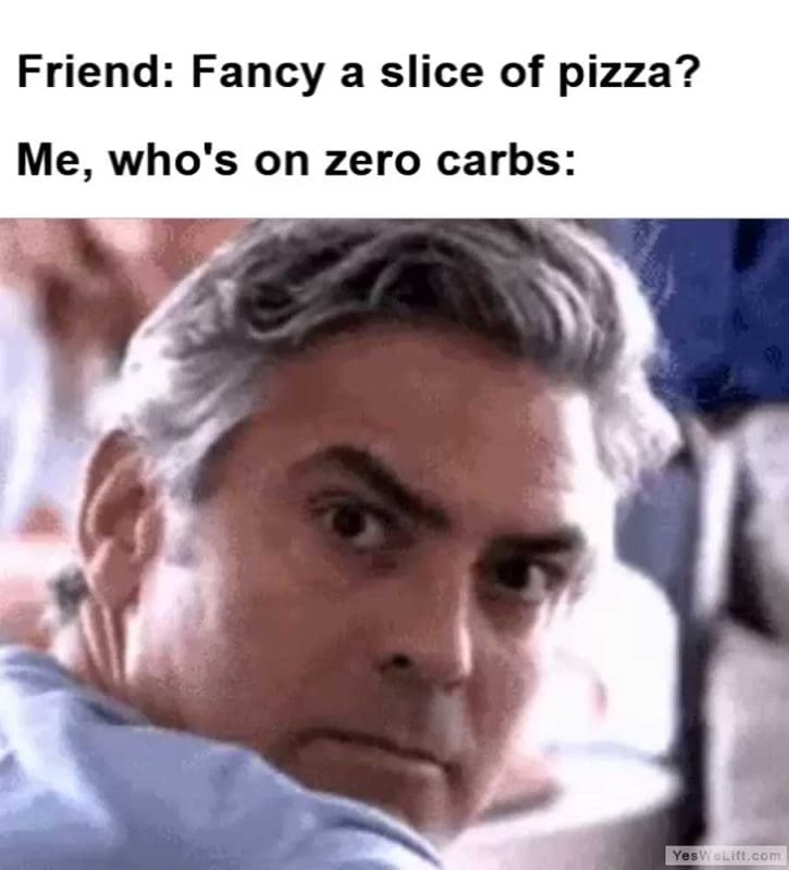 Friend Fancy A Slice Of Pizza Me Who's On Zero Carbs