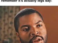 When It's Chest Day But You Remember It's Actually Legs Day