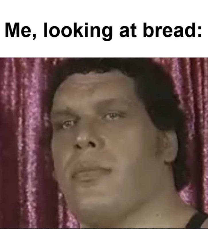 Me Looking At Bread