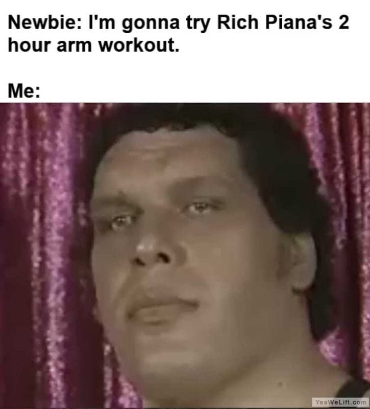 Newbie I'm Gonna Try Rich Piana's Hour Arm Workout Me