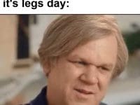 Get's To Gym Remembers It's Legs Day