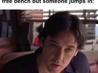 When I've Waited Patiently For A Free Bench But Someone Jumps In