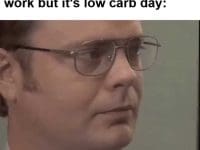 When There's Birthday Cake At Work But It's Low Carb Day