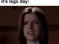 Get's To Gym Remembers It's Legs Day