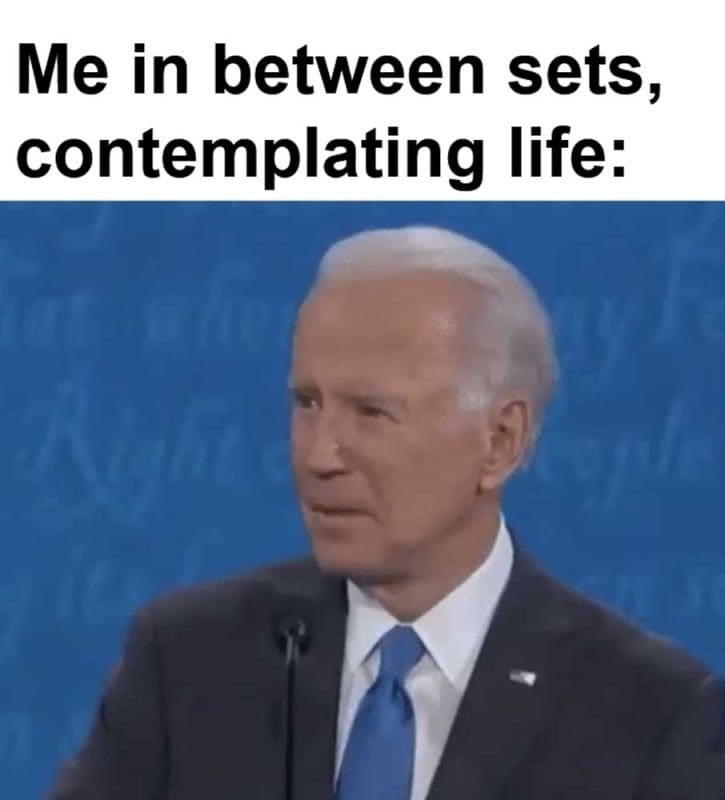 Me In Between Sets Contemplating Life