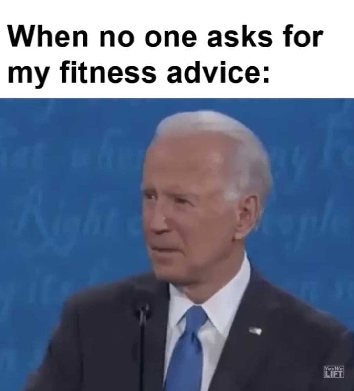 When No One Asks For My Fitness Advice