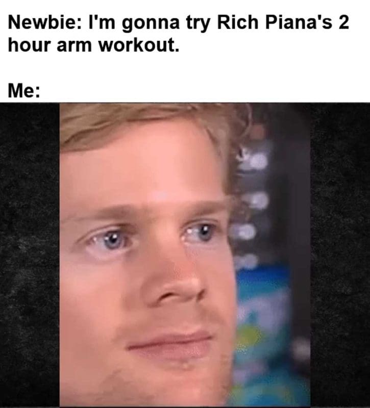 Newbie I'm Gonna Try Rich Piana's Hour Arm Workout Me