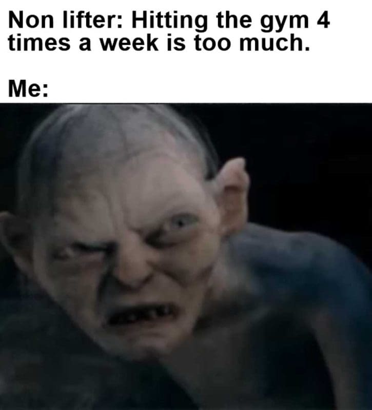 Non Lifter Hitting The Gym Times A Week Is Too Much Me