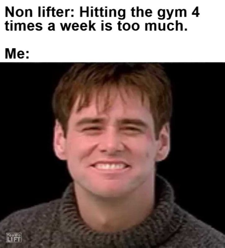 Non Lifter Hitting The Gym Times A Week Is Too Much Me