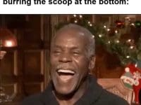 The Guy At The Protein Company Burring The Scoop At The Bottom