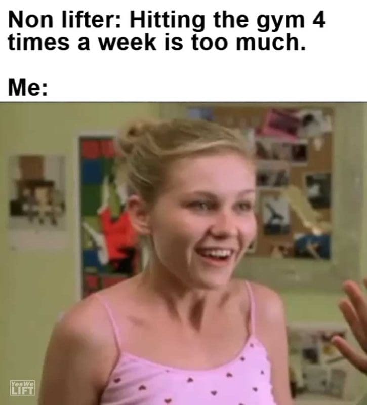 Non Lifter Hitting The Gym Times A Week Is Too Much Me