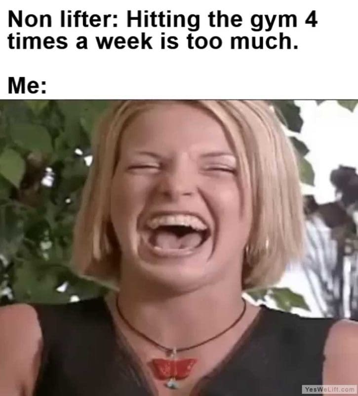 Non Lifter Hitting The Gym Times A Week Is Too Much Me