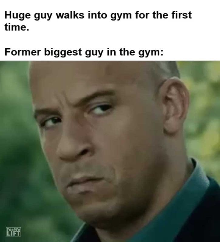 Huge Guy Walks Into Gym For The First Time Former Biggest Guy In The Gym