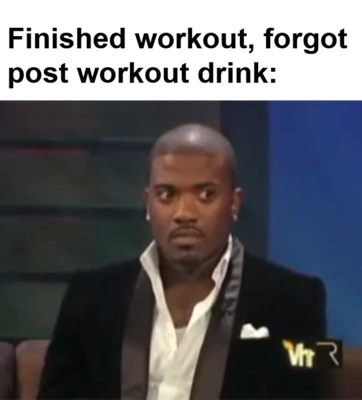 Finished Workout Forgot Post Workout Drink