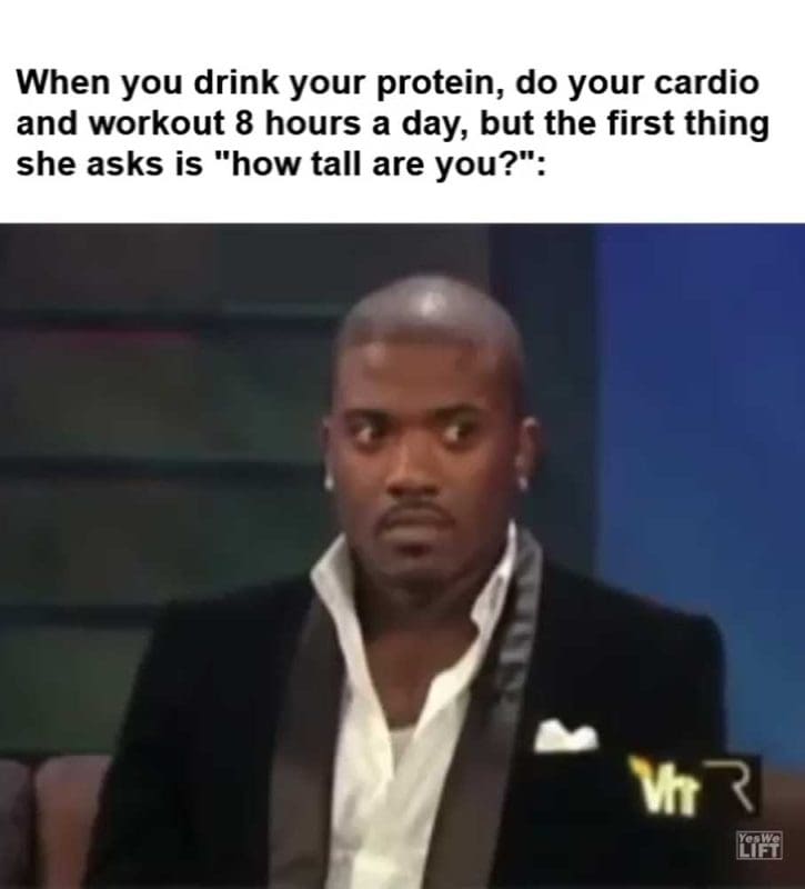 When You Drink Your Protein Do Your Cardio And Workout Hours A Day But The First Thing She Asks Is H