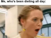 Friend Fancy A Slice Of Pizza Me Who's Been Dieting All Day