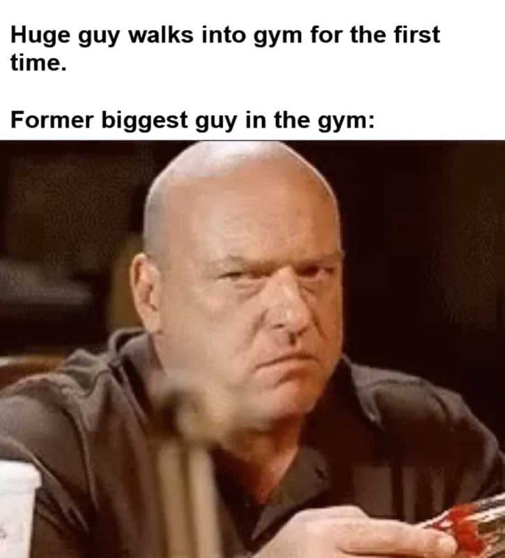 Huge Guy Walks Into Gym For The First Time Former Biggest Guy In The Gym
