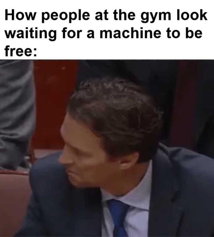 How People At The Gym Look Waiting For A Machine To Be Free