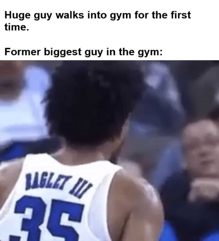 Huge Guy Walks Into Gym For The First Time Former Biggest Guy In The Gym