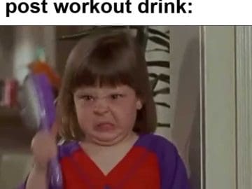 Finished Workout Forgot Post Workout Drink