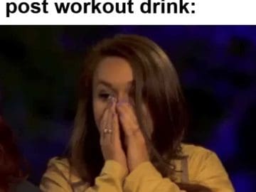 Finished Workout Forgot Post Workout Drink