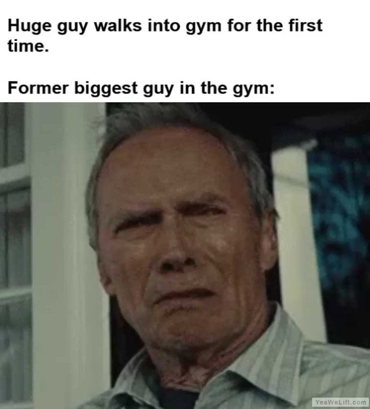 Huge Guy Walks Into Gym For The First Time Former Biggest Guy In The Gym