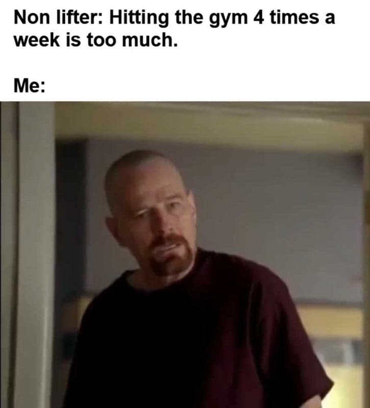 Non Lifter Hitting The Gym Times A Week Is Too Much Me
