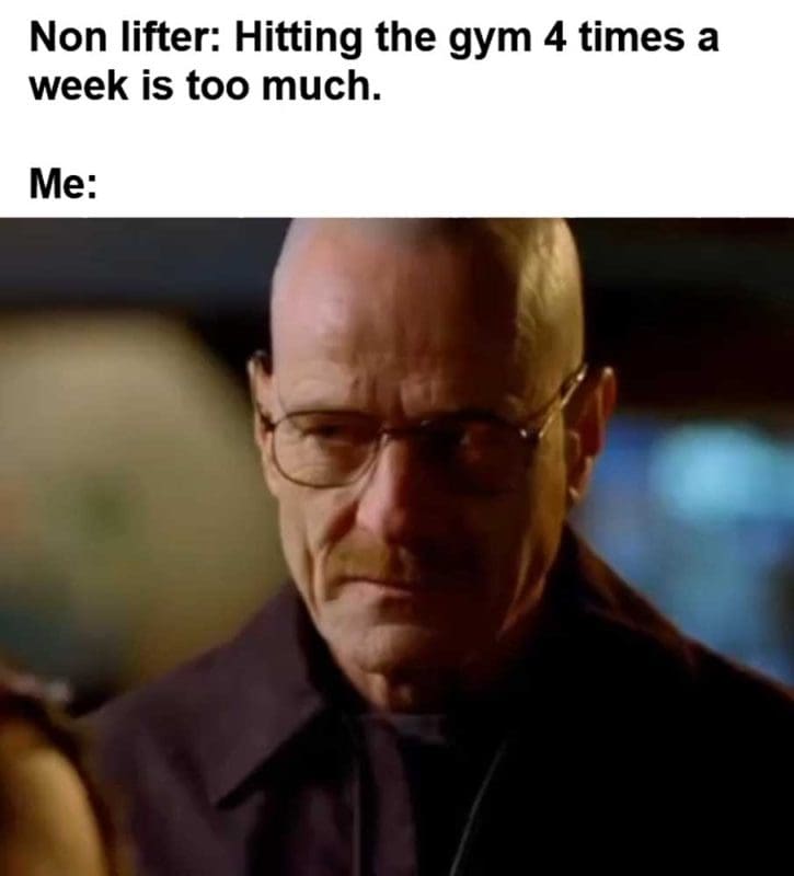 Non Lifter Hitting The Gym Times A Week Is Too Much Me