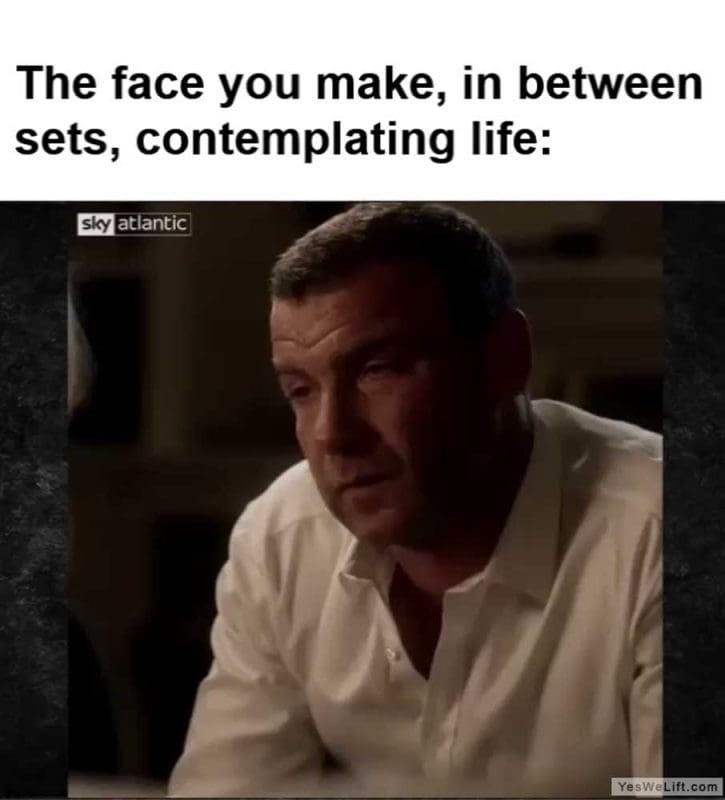 The Face You Make In Between Sets Contemplating Life