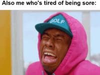 Me Who Loves To Workout Also Me Who's Tired Of Being Sore