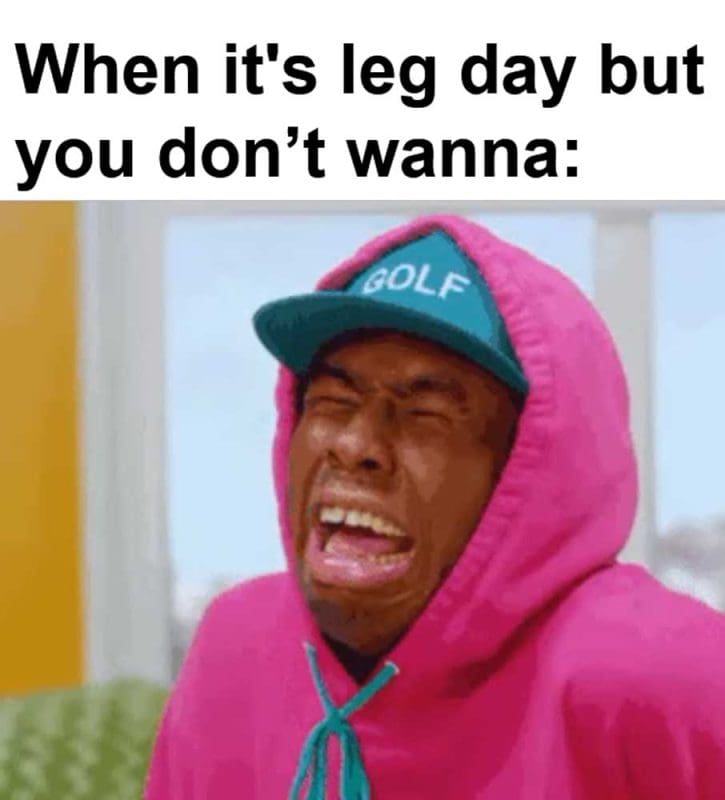 When It's Leg Day But You Dont Wanna