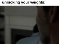 When You Go To Refill Your Water Bottle And See Someone Unracking Your Weights