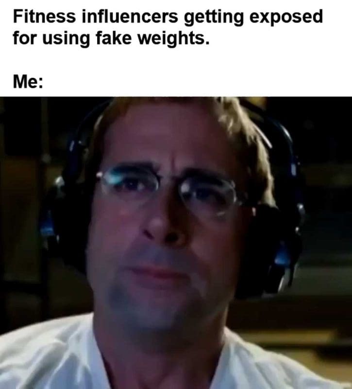 Fitness Influencers Getting Exposed For Using Fake Weights Me