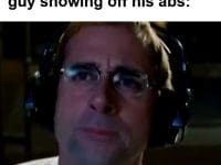 When You See Some Skinny Guy Showing Off His Abs