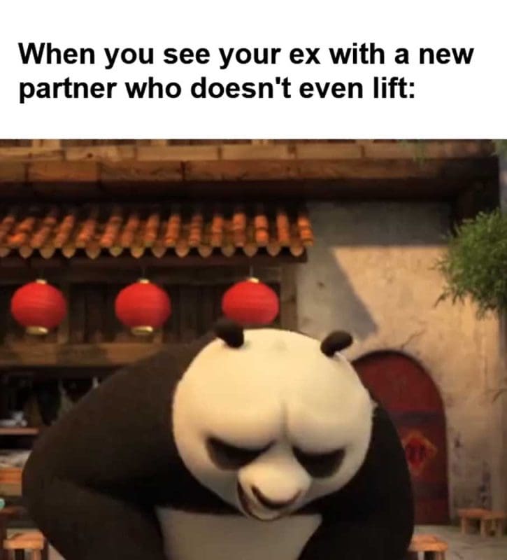 When You See Your Ex With A New Partner Who Doesn't Even Lift