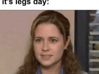 Get's To Gym Remembers It's Legs Day