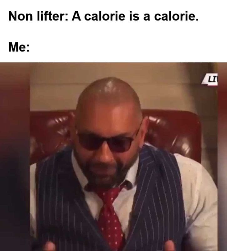 Non Lifter A Calorie Is A Calorie Me