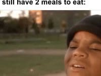 When It's Bed Time But You Still Have Meals To Eat