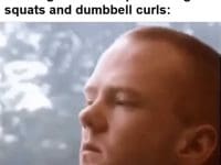 When It's Rest Day But All You're Thinking About Is Super Setting Squats And Dumbbell Curls