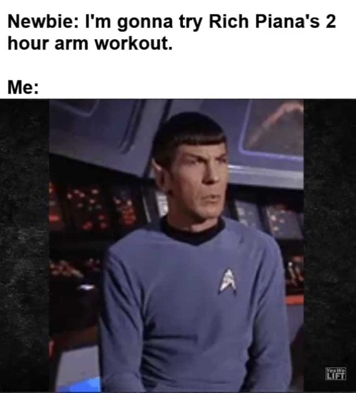 Newbie I'm Gonna Try Rich Piana's Hour Arm Workout Me