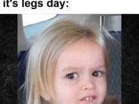 Get's To Gym Remembers It's Legs Day