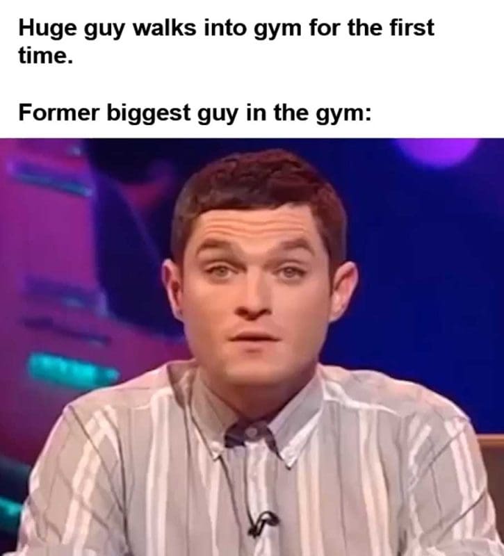 Huge Guy Walks Into Gym For The First Time Former Biggest Guy In The Gym