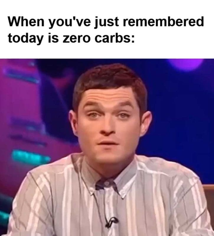 When You've Just Remembered Today Is Zero Carbs