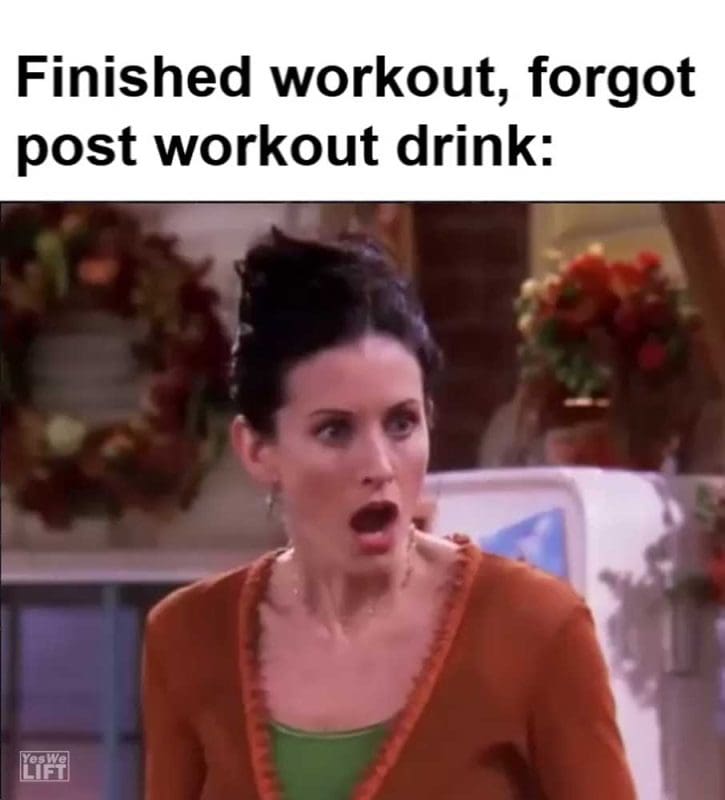 Finished Workout Forgot Post Workout Drink