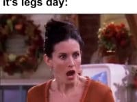 Get's To Gym Remembers It's Legs Day