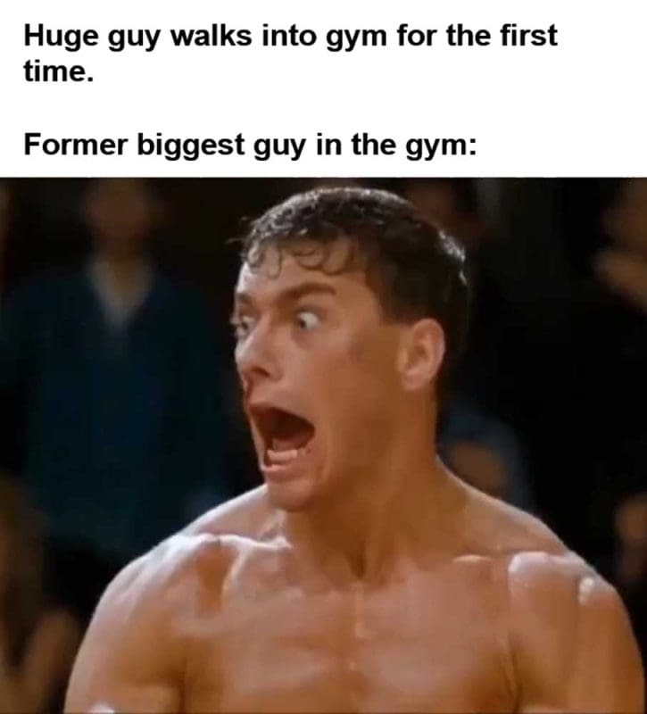Huge Guy Walks Into Gym For The First Time Former Biggest Guy In The Gym