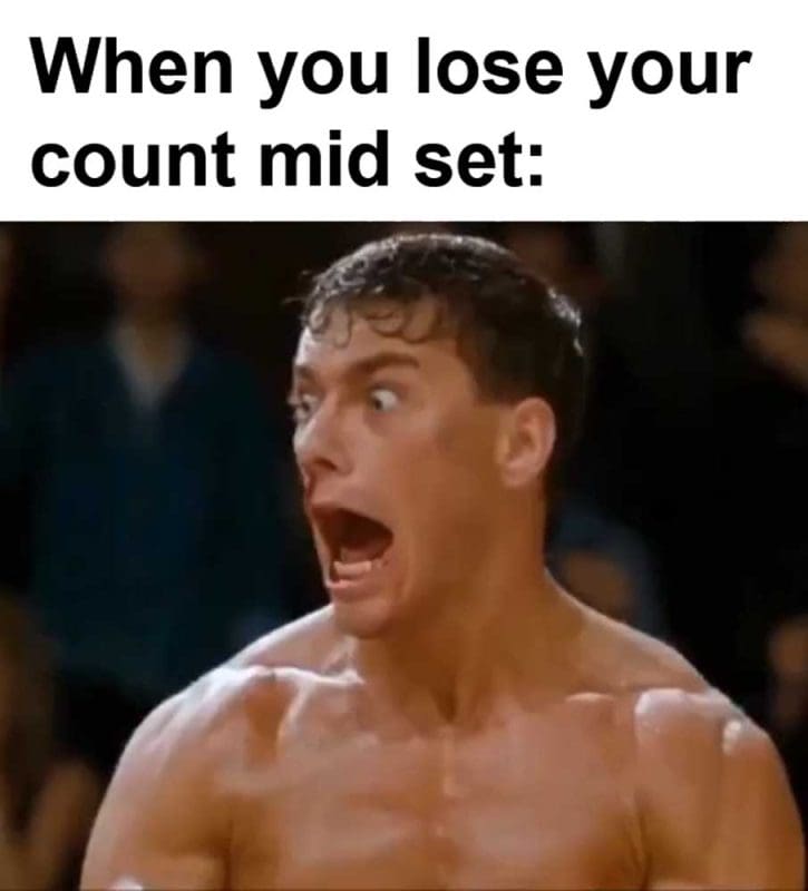 When You Lose Your Count Mid Set